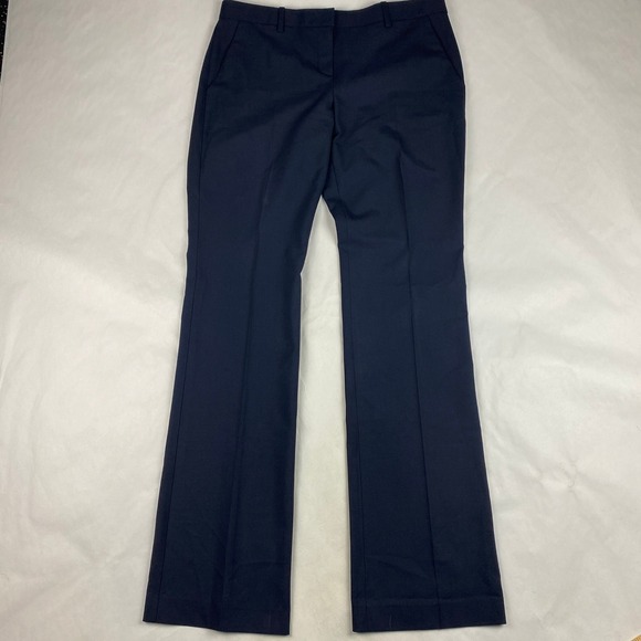 Theory Pants - Theory Pants Women's Size 10 Max C3 Sevona Trouser Blue Wool Stretch - Flaw